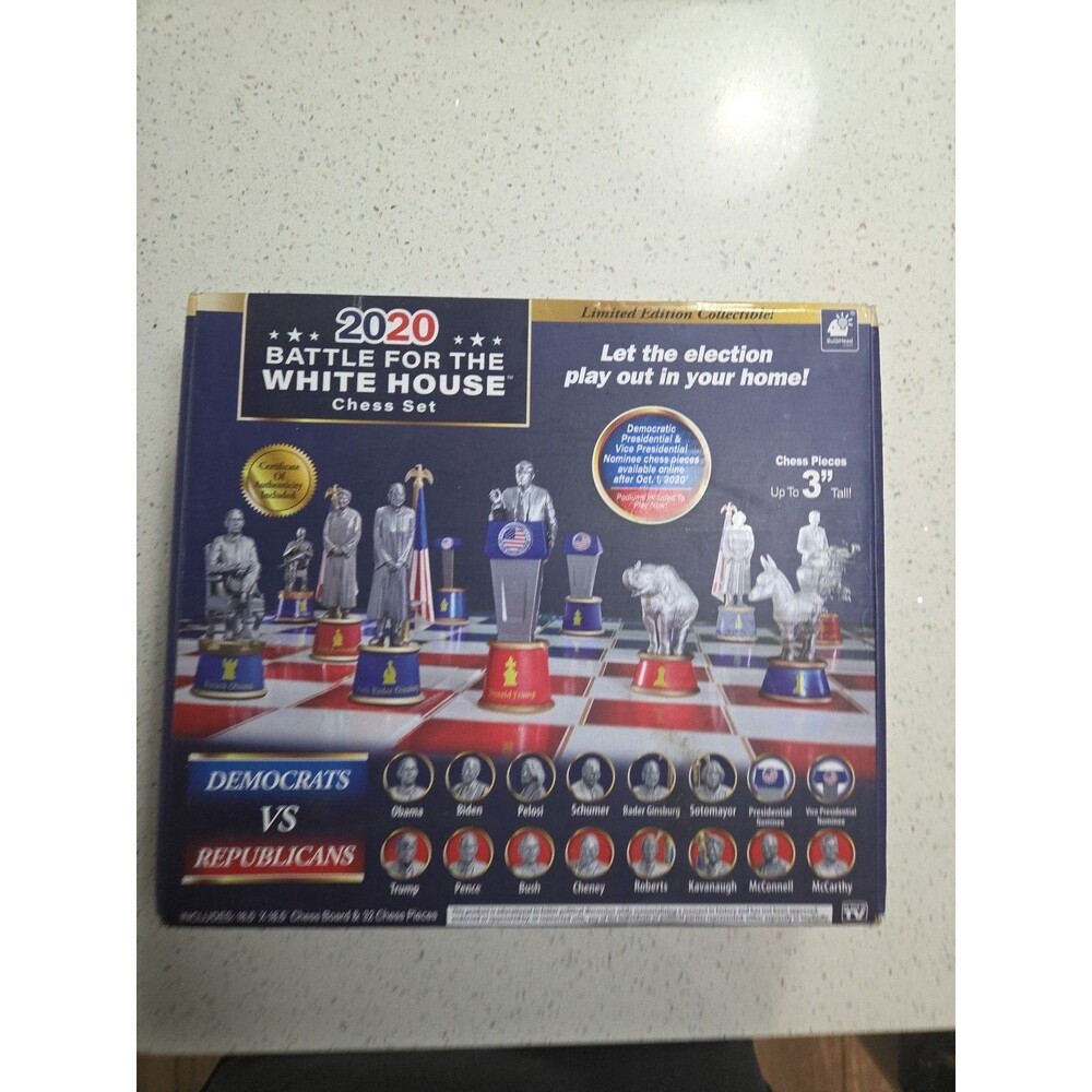 BulbHead 2020 Battle For The White House Chess Set